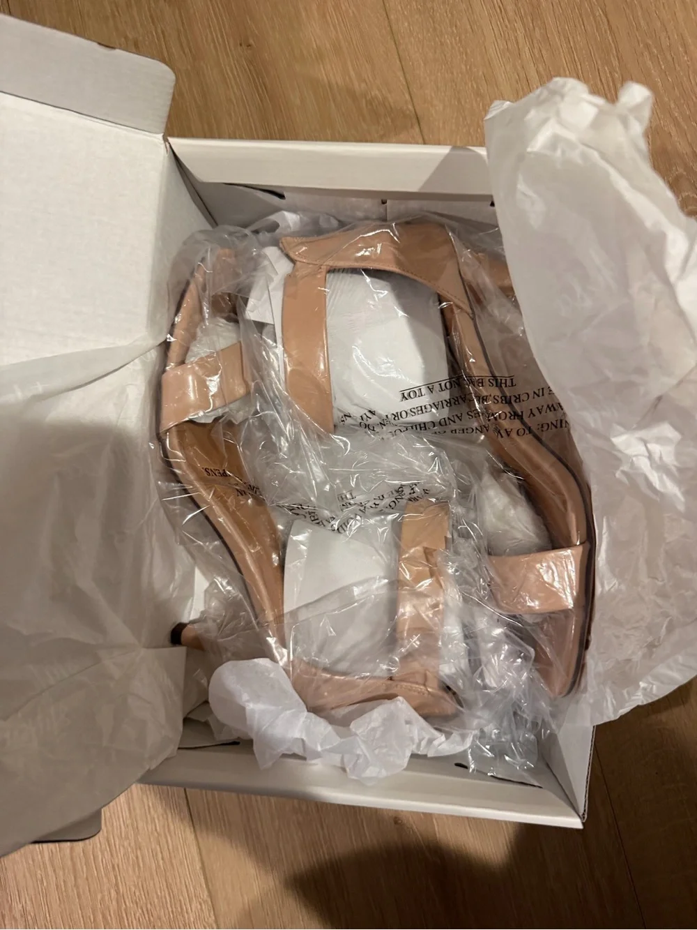 Style & Co. Blush Tan Ankle-Strap Kitten Heel Sandals